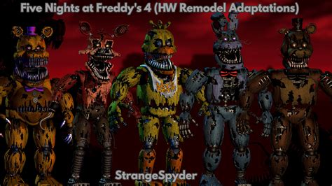 fnaf 4 animatronics